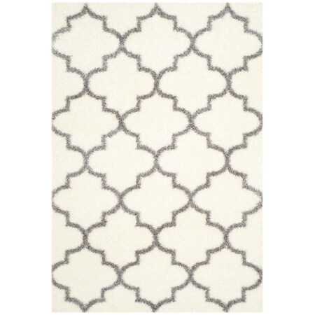 Safavieh Montreal Shag Runner Rug, Ivory and Grey - 2 ft. - 3 in. x 7 ft. SGM831B-27
